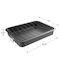 Hastings Home Roasting Pan with Angled Rack, Nonstick Oven Roaster / Removable Tray for Drain Fat Kitchen Cookware 629455UCW - alternate 3